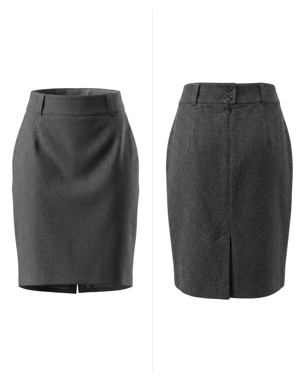 Banana Republic Wool Blend Gray Lined Pencil Skirt Women Size 6